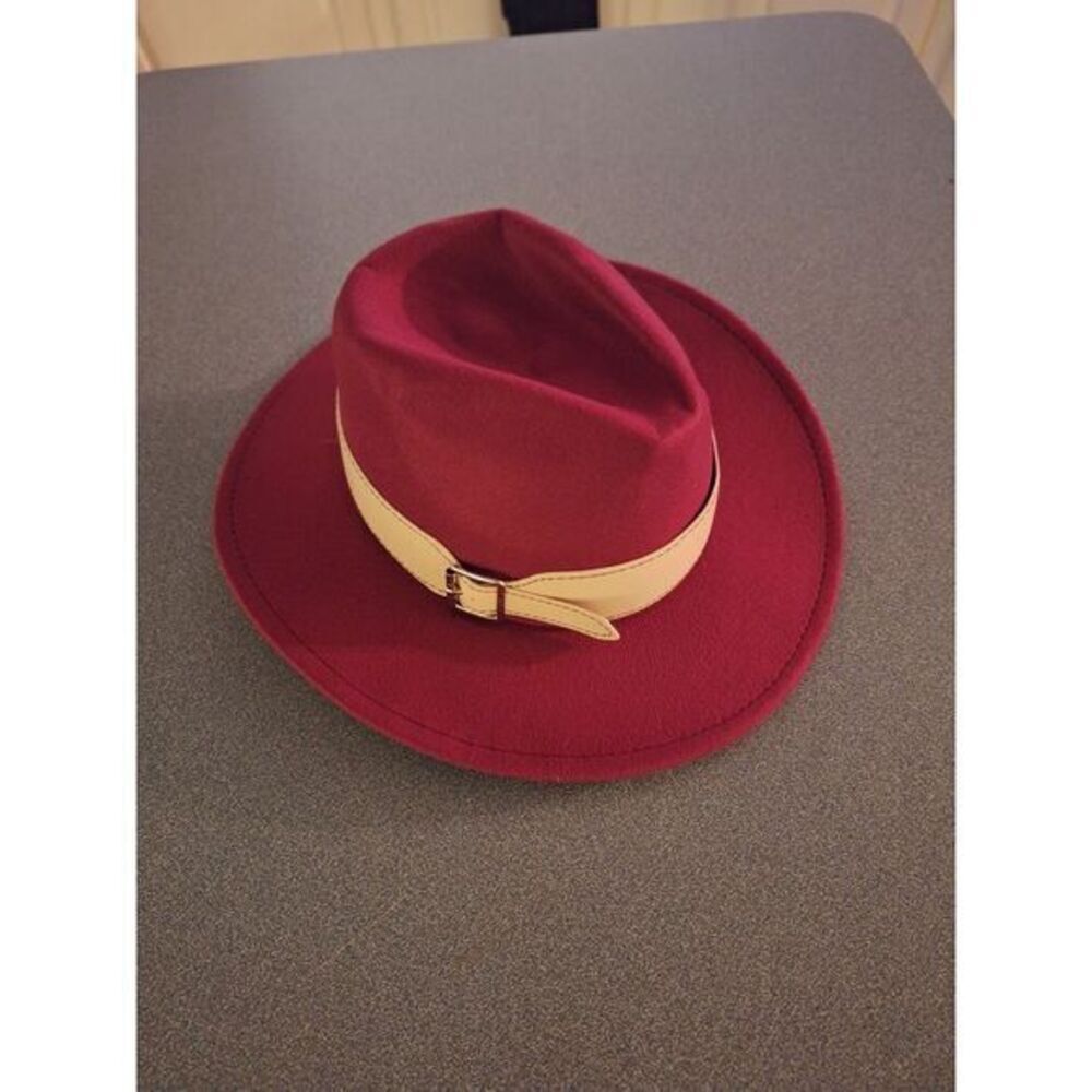 Trendy Rope Strap Fedora Hat – Classic British Style Wide Brim Sun Hat Unisex Fa - Picture 2 of 4